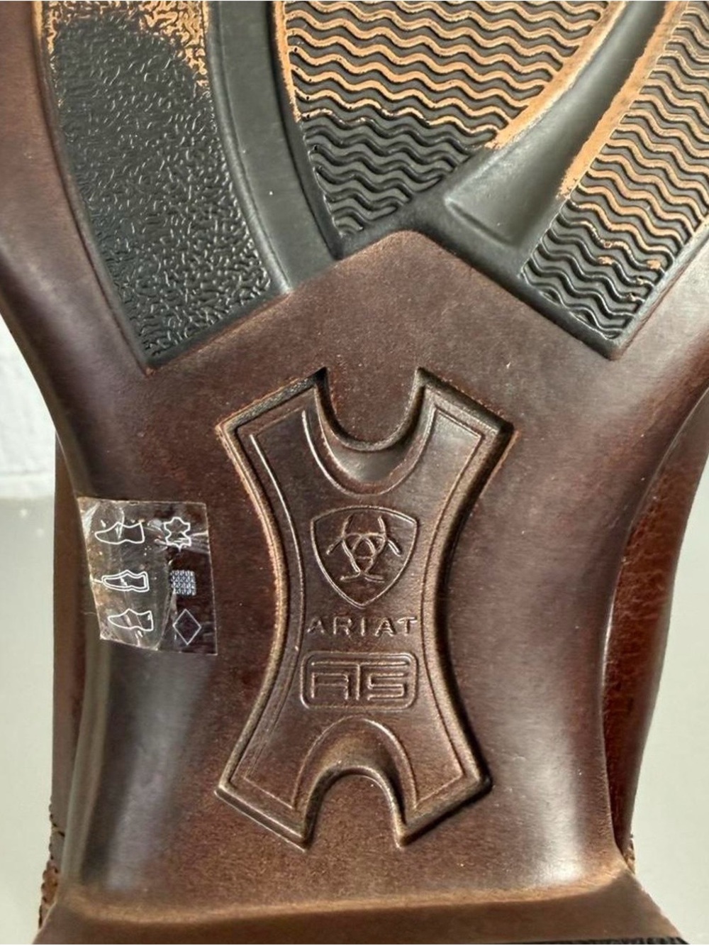 Ariat Brown Leather Booker Boots - Picture 6 of 7